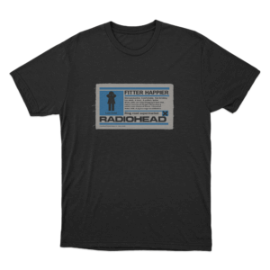 Fitter Happier Unisex T Shirt Black