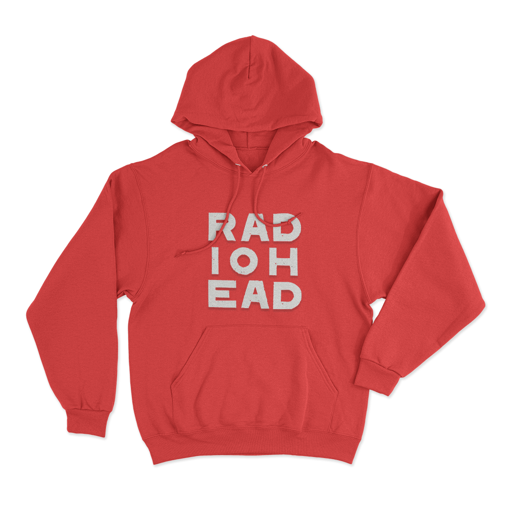 Rad Ioh Ead Unisex Hoodie Red Rad Ioh Ead Unisex Hoodie Red