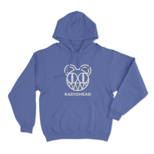 Radiohead Bear Head Logo Unisex Hoodie Blue
