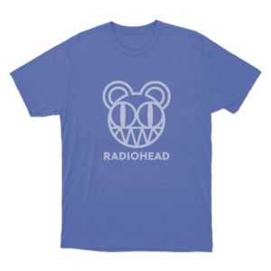 Radiohead Bear Head Logo Unisex T Shirt Blue