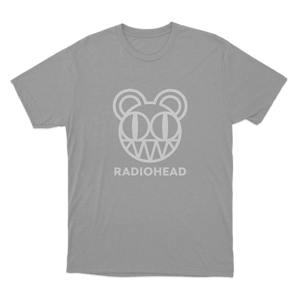Radiohead Bear Head Logo Unisex T Shirt Grey Radiohead Bear Head Logo Unisex T Shirt Grey