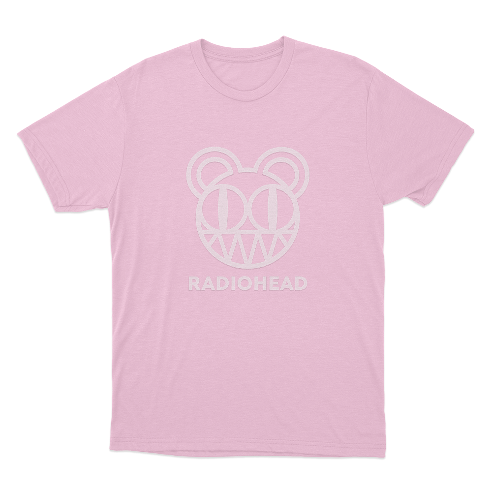 Radiohead Bear Head Logo Unisex T Shirt Pink Radiohead Bear Head Logo Unisex T Shirt Pink