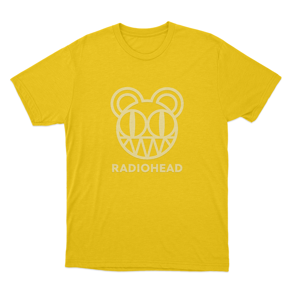 Radiohead Bear Head Logo Unisex T Shirt Yellow Radiohead Bear Head Logo Unisex T Shirt Yellow