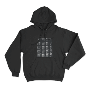 Radiohead Keycap Design Unisex Hoodie Black