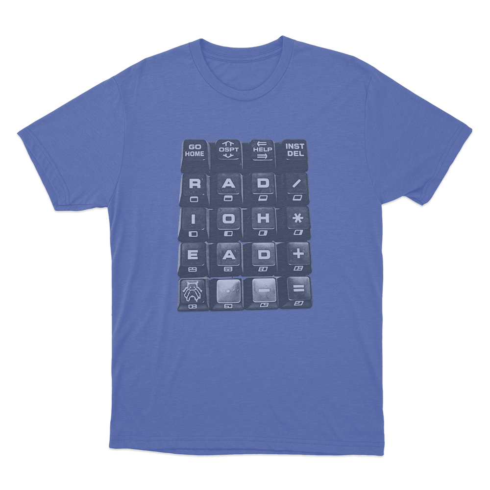 Radiohead Keycap Design Unisex T Shirt Blue Radiohead Keycap Design Unisex T Shirt Blue