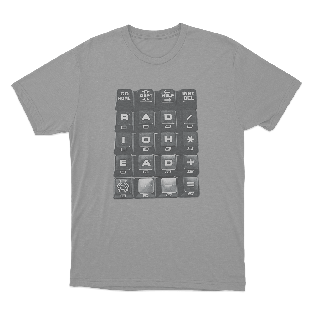 Radiohead Keycap Design Unisex T Shirt Grey Radiohead Keycap Design Unisex T Shirt Grey