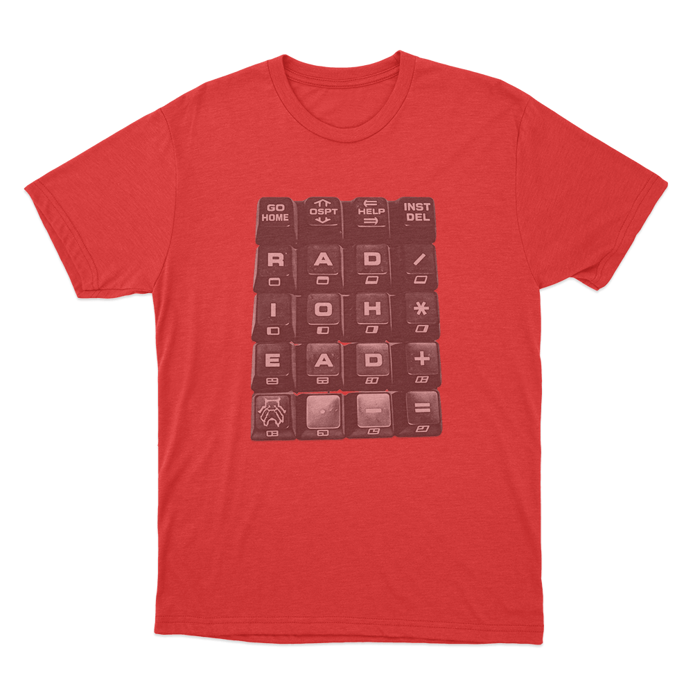 Radiohead Keycap Design Unisex T Shirt Red Radiohead Keycap Design Unisex T Shirt Red
