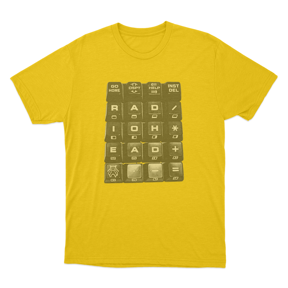 Radiohead Keycap Design Unisex T Shirt Yellow Radiohead Keycap Design Unisex T Shirt Yellow