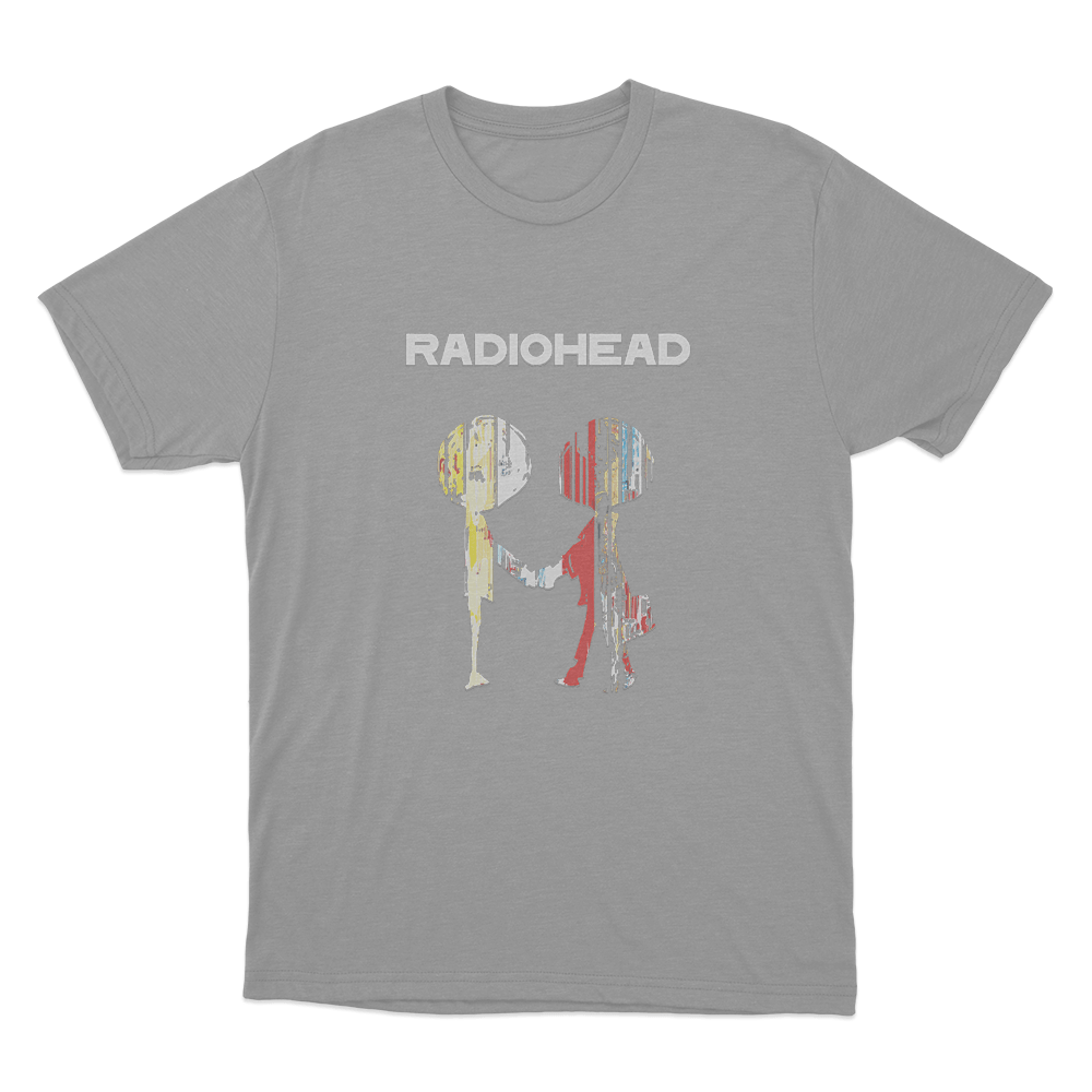 Radiohead abstract Figures Unisex T Shirt Grey Radiohead abstract Figures Unisex T Shirt Grey