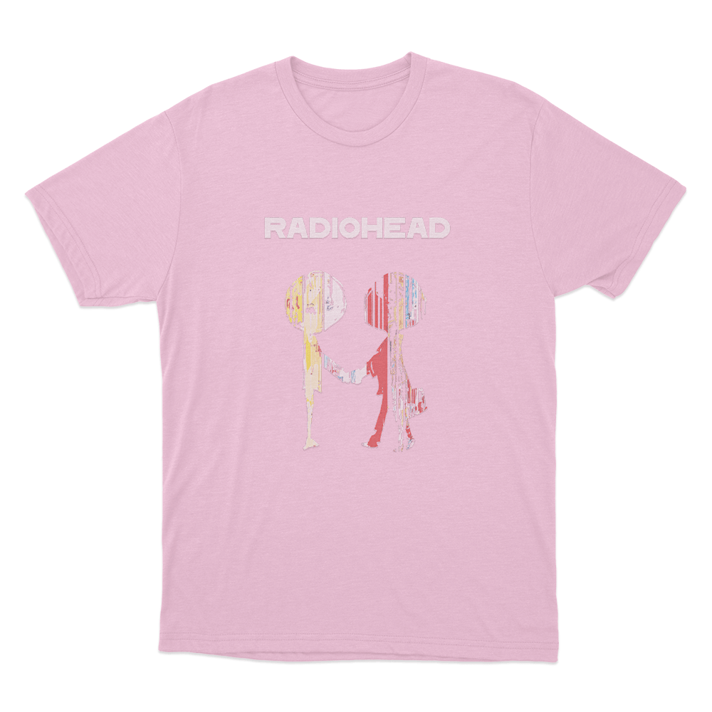 Radiohead abstract Figures Unisex T Shirt Pink Radiohead abstract Figures Unisex T Shirt Pink