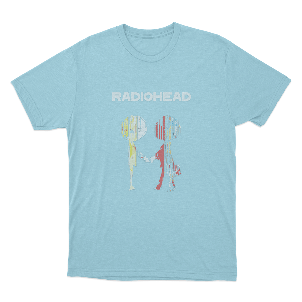 Radiohead abstract Figures Unisex T Shirt Sky Blue Radiohead abstract Figures Unisex T Shirt Sky Blue