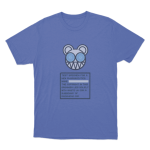 Test Specimen Unisex T Shirt Blue